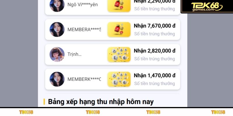 Các bước nạp tiền vào tài khoản TBK68