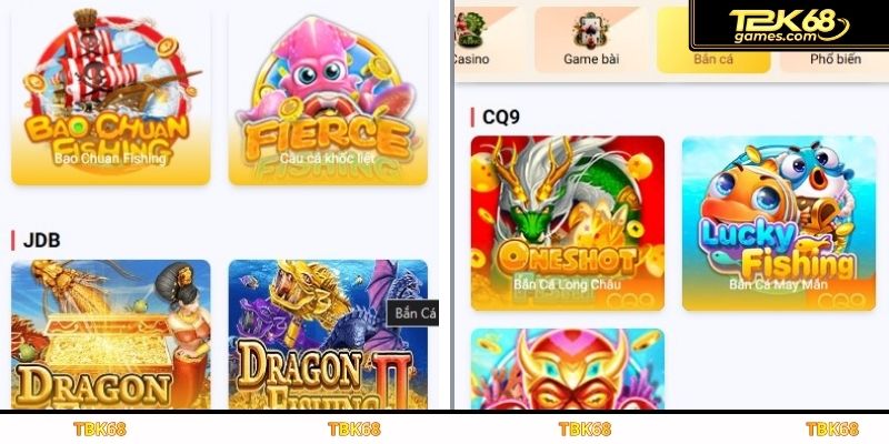 Khám phá hệ sinh thái bắn cá tại TBK68